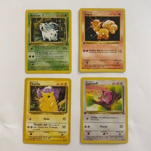 Authentic 1999-2000 First Edition Pokemon Cards